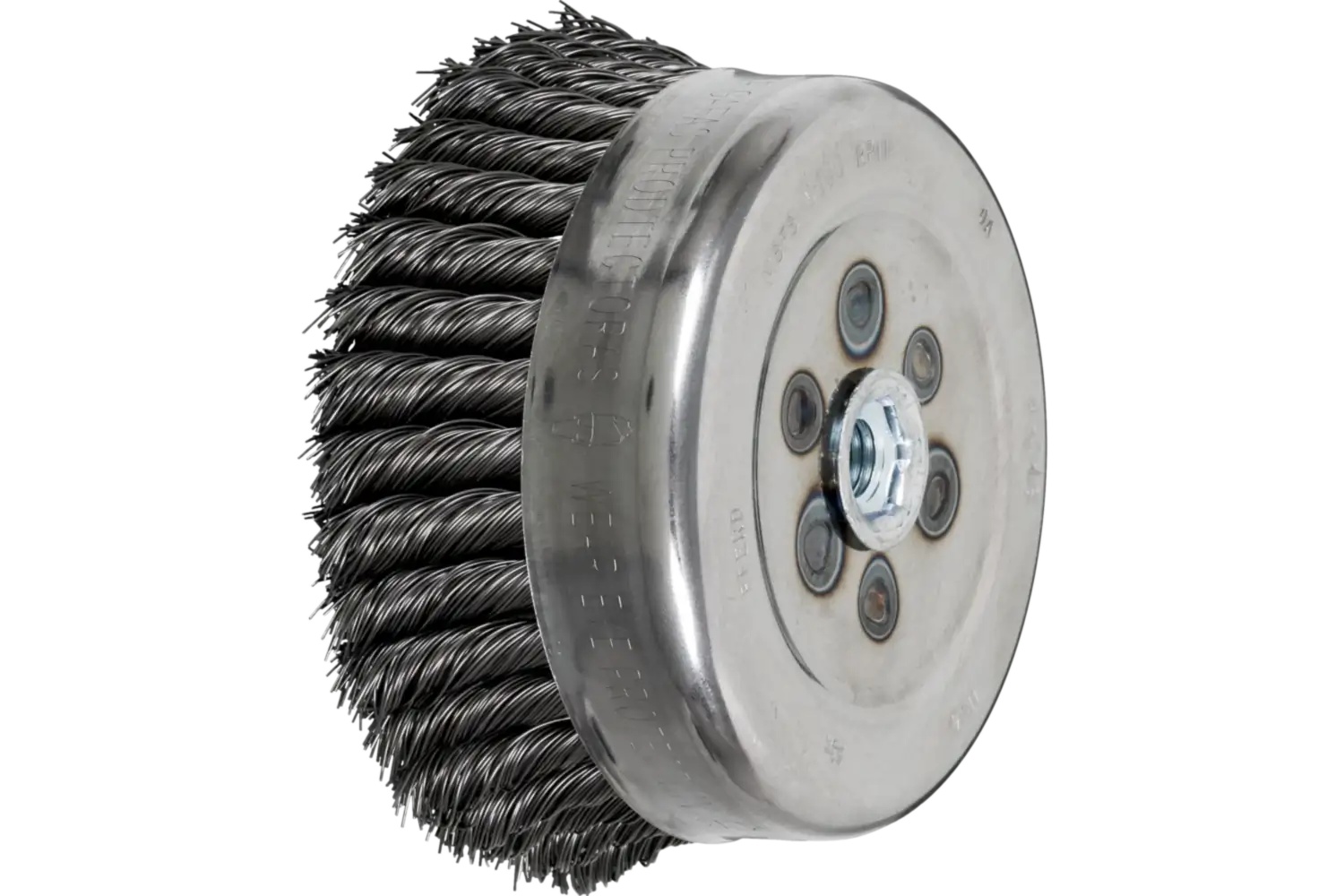 Picture of Pferd Knot Wire Cup Brush 6" Dia. .023 Carbon Steel 5/8-11" Thread (Int.) Retail